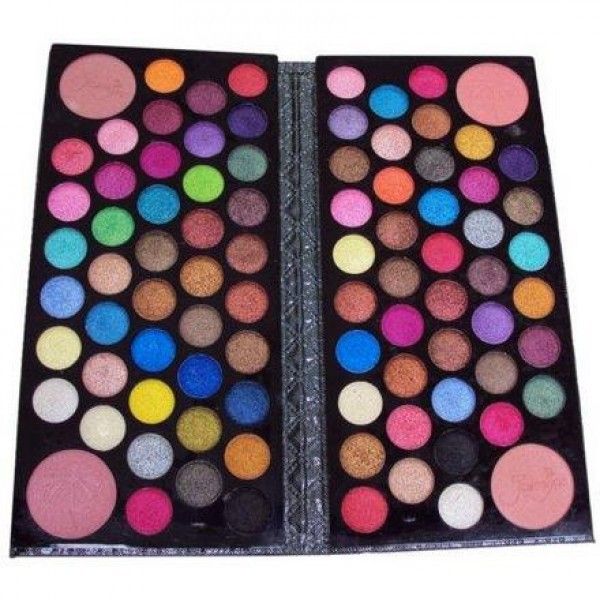 ESTOJO GRANDE DE MAQUIAGEM 3D MACRILAN- 84 SOMBRAS E 4 BLUSH