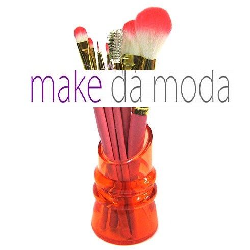 Kit com 7 Pincéis p/ Maquiagem Jacki Design FYD28030-Rosê