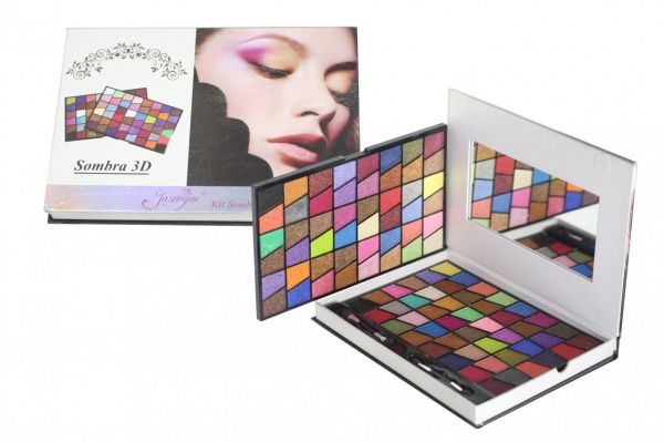 Kt de Maquiagem Jasmyne - 3D V951A - 96 sombras com espelho